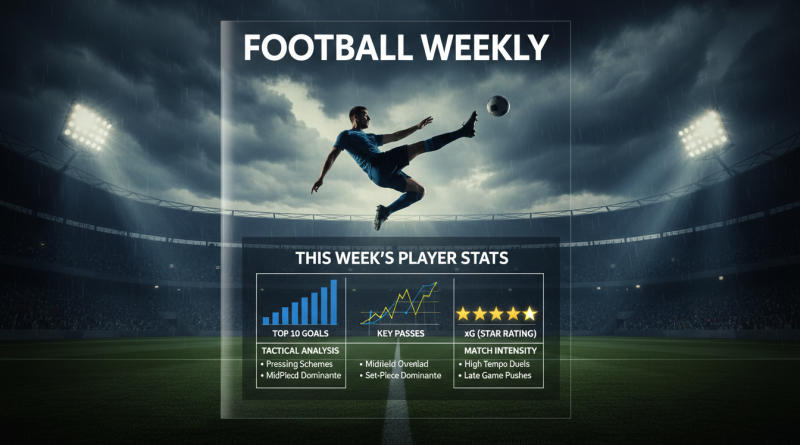 本週球員數據榜：進球、關鍵傳球、xG 前 10